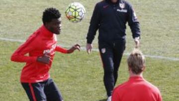 Thomas, durante un entrenamiento.