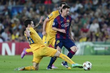 Tomas de Vincenti  y Lionel Messi 