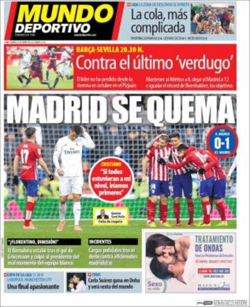 Portadas de la prensa mundial