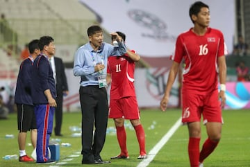 El entrenador de Corea, Kim Yong-jun.