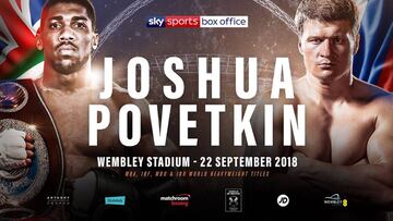 Oficial: Joshua, ante Povetkin el 22 de septiembre en Wembley