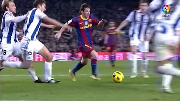 Todo culé que piense en la Real Sociedad lo recordará: la manita con exhibición de Messi en 2010