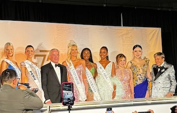 Conferencia de prensa post-coronación de Victoria Kjaer (Miss Dinamarca), Miss Universo 2024.