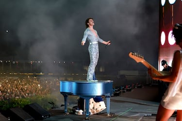 Benson Boone, cantautor estadounidense, durante el primer fin de semana del Festival de Música y Artes del Valle de Coachella en el Empire Polo Club el viernes 11 de abril de 2025 en Indio, California.