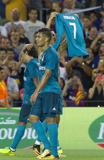 Partido de ida de la Supercopa de Espa?a frente al Barcelona el 13 de agosto del 2017.