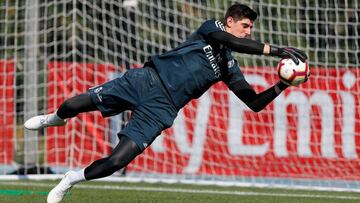 Courtois ya está en plenas condiciones para ocupar la portería del Madrid.