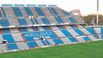 <b>HERCULANO. </b>El estadio José Rico Pérez volverá a ser propiedad del Hércules si la oferta de Enrique Ortiz, Valentín Botella, Huerga y Viejo es la única presentada.