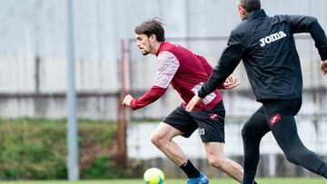 Entrenamiento del Eibar esta semana