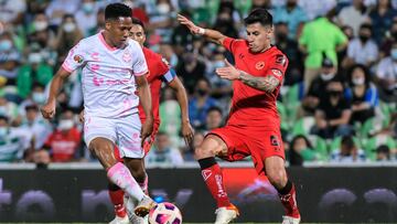 Santos empata 2-2 con Toluca en la jornada 15 de la Liga MX