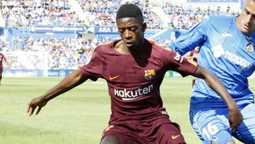 Dembélé con el Barcelona.