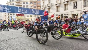 Salida de la carrera en Goya (Madrid).