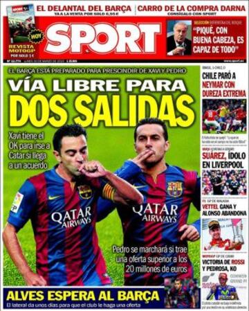 Portadas de la prensa deportiva