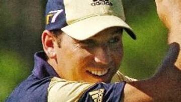 <b>REMONTADA.</b> El castellonense Sergio García ha protaginizado la remontada del día, que podría haber sido mayor de haberse suspendido la jornada.