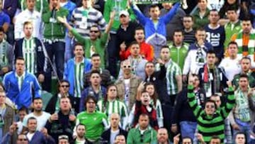 La grada de los Supporters, señalada.