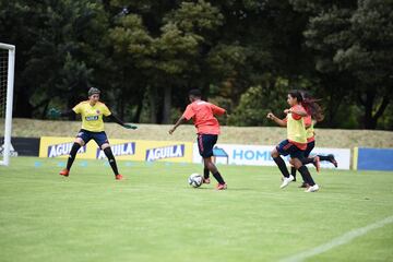 Las dirigidas por Carlos Paniagua iniciaron sus entrenamientos en la Sede Deportiva de la Federación Colombiana de Fútbol en Bogotá.