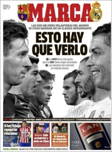 Portadas de la prensa mundial