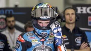 Álex Márquez se mostró muy disgustado con lo ocurrido.