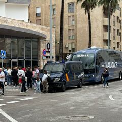 Sin incidencias en la previa del Cádiz - Málaga