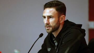Miguel Layún, en su presentación.