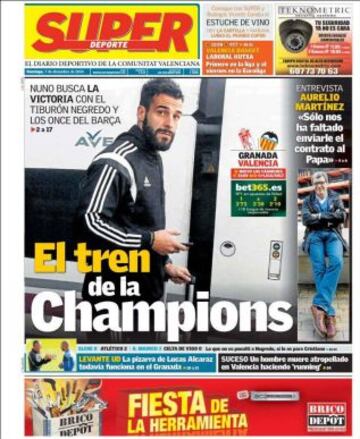 Portadas de la prensa deportiva