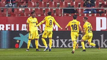 Gol del Málaga en Montilivi de Alberto Escassi.