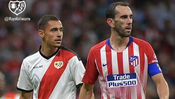 Sergio Moreno, en su debut con el Rayo en Primera en el Metropolitano.