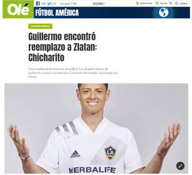 Así reaccionó el mundo ante el fichaje de Chicharito con LA Galaxy
