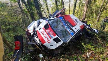 El sue?o de Rovanpera acaba en un fuerte accidente