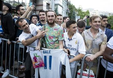 Aficionados madridistas.