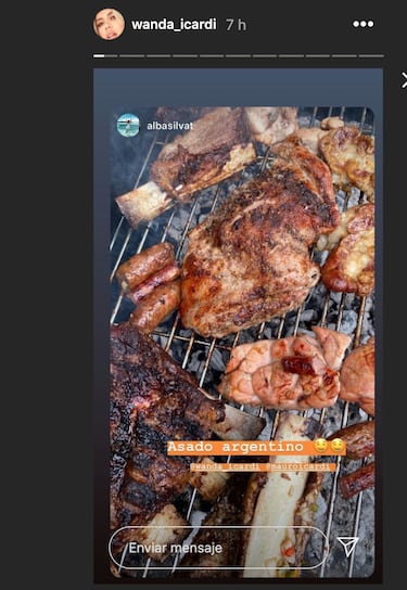 Los Icardi estrenan su nueva en casa en Par¨ªs con un asado con los jugadores del PSG