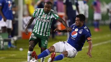 Dorlan Pabón y Mackalister Silva, líderes de Nacional y Millonarios que quieren volver a ganar quizás uno de los títulos más importantes de la historia