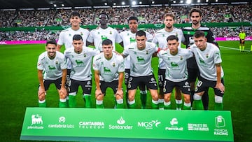 Alineación del Racing contra el Depor.