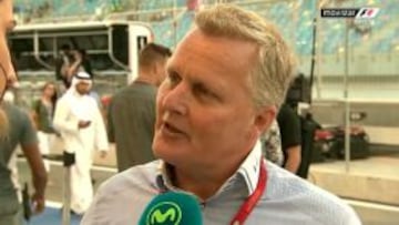 Johnny Herbert, ante el micrófono de Movistar F1.