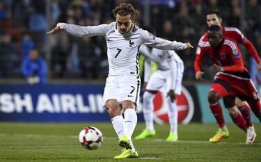 Saúl y Griezmann, el gol de los internacionales del Atlético