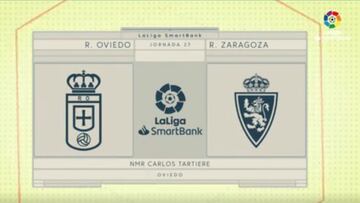 Resumen del Oviedo - Zaragoza de LaLiga SmartBank