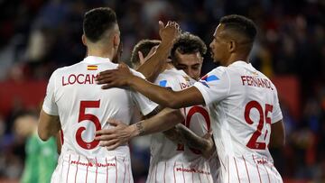 El Sevilla golea al Dinamo de Zagreb en un gran primer acto
