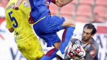 <b>SIN PÓLVORA. </b>Rafa Jordá tuvo varias ocasiones pero no pudo batir al meta Diego López.