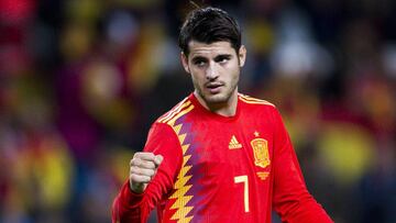 Álvaro Morata, tras anotar el segundo gol ante Costa Rica.