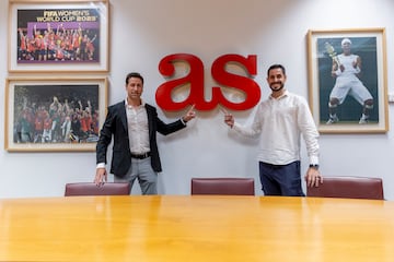 Pablo Franco y Aitor van den Brule, en su visita a AS.