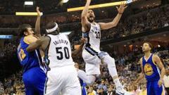 Marc Gasol y Randolph dominan a unos erráticos Warriors