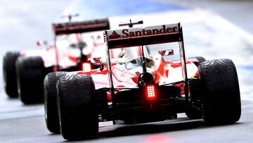 Kimi Raikkonen en la calle boxes durante el GP de Austria