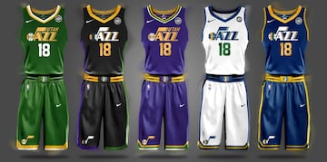 Uniforme de Utah Jazz.