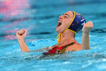 Maica García, en el éxtasis de las semifinales.