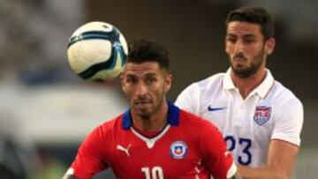 Marco Medel fue una de las figuras de Chile ante Estados Unidos.