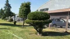 Así quedó el homenaje de un grupo de jardineros a Arturo Vidal: fue quemado en Talcahuano