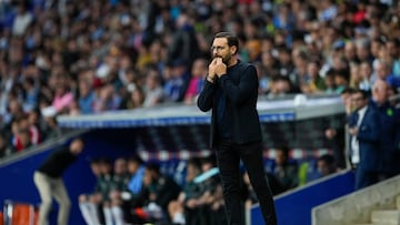 Bordal¨¢s dirigiendo su priemr partido al frente del Getafe en esta segunda etapa.