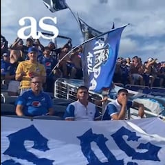 Los hinchas de Millonarios alentaron ante Everton