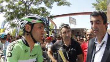 Juanma Gárate, tras una carrera con el Belkin.
