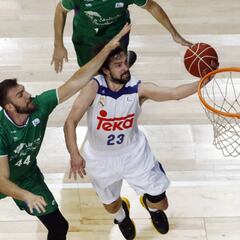 El Madrid, a la final por la vía rápida tras arrasar con Unicaja