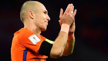 Robben retires from Netherlands duty as Dutch miss out on Russia